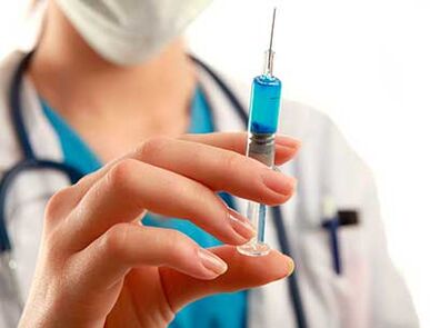 Injecting from prostatitis