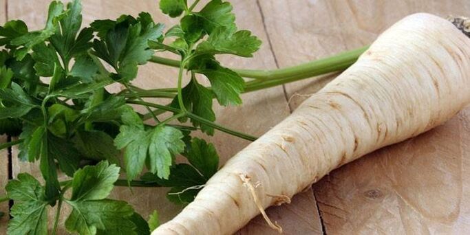 Parsley root to treat prostatitis